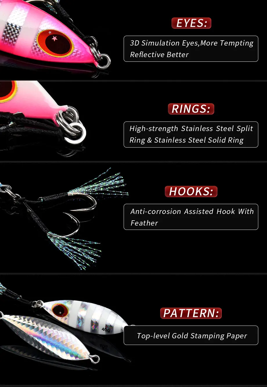 ALLBLUE ATLAS Metal Jig Spoon Lure 14G 20G 30G 40G 60G  Artificial Bait Shore Slow Jigging Super Hard Bass Fishing Tackle
