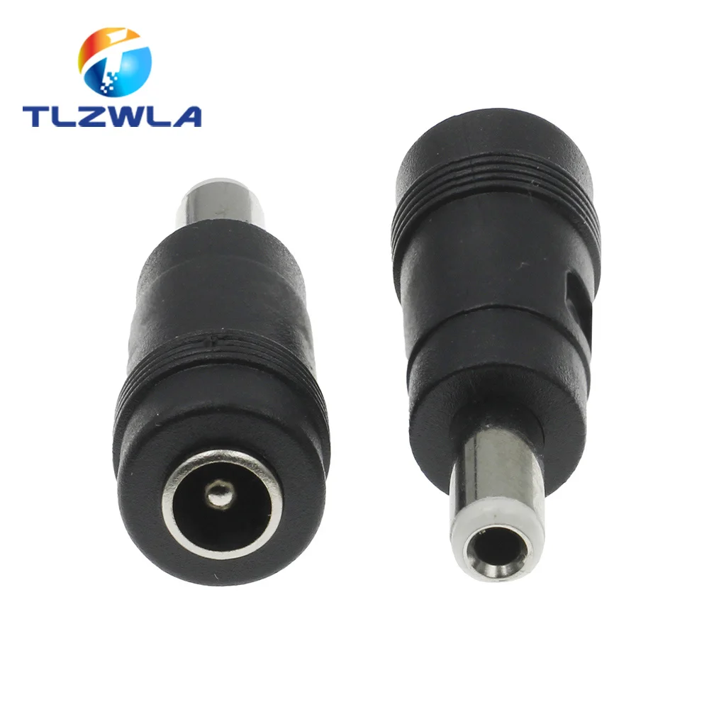 Connector For Dc Power Adapter Connector Plug Conversion Head Jack Female Socket 5.5*2.1mm Turn To Male 5.5*2.5mm