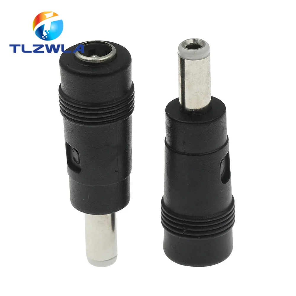 Connector For Dc Power Adapter Connector Plug Conversion Head Jack Female Socket 5.5*2.1mm Turn To Male 5.5*2.5mm