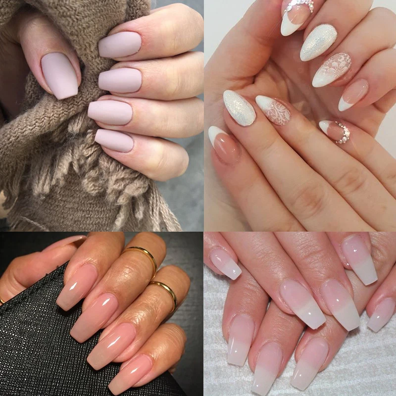 MSHARE Poly Nail Extension Gel TPO Hema Free Milky White Nails 60g Nail Extension Camouflage Quick Building Finger 60ml