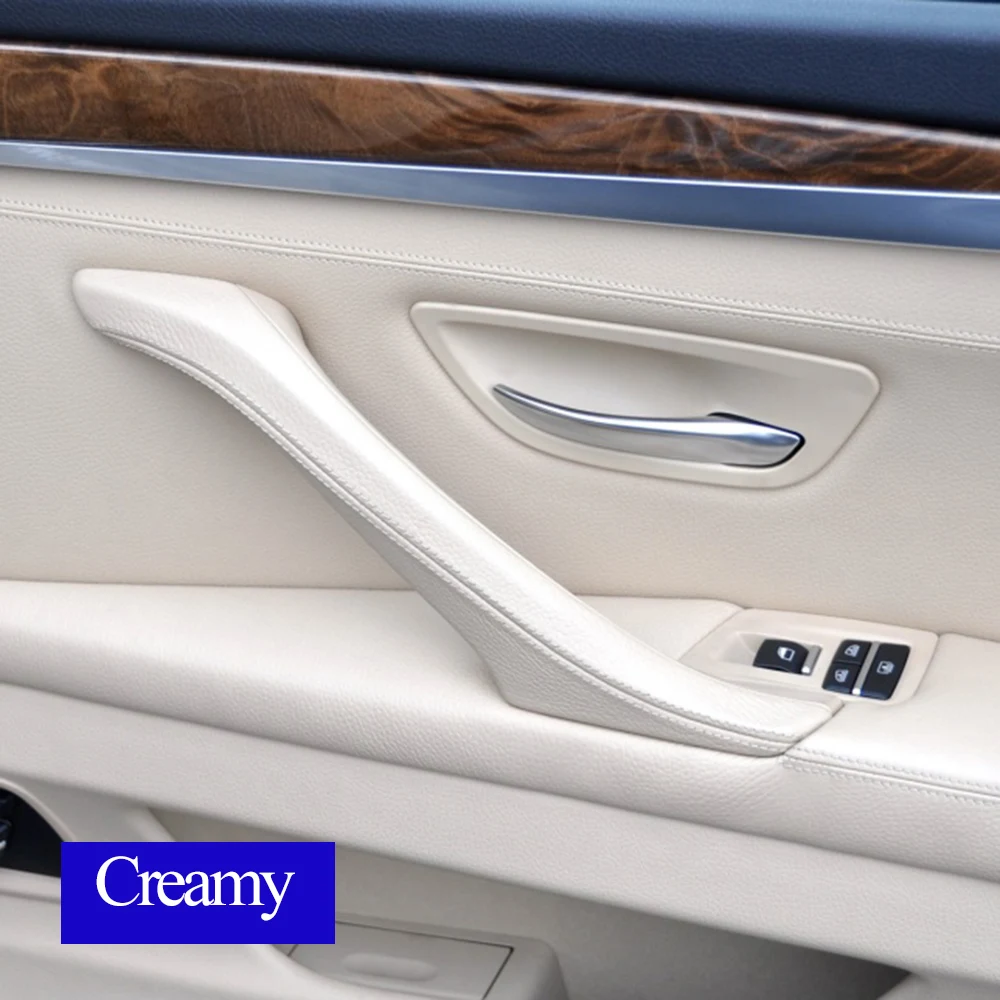 Interior Passenger Door Handle Leather Pull Handle Assembly Replacement For BMW 5 Series F10 F11 F18 520i 523i 525i 528i 535i