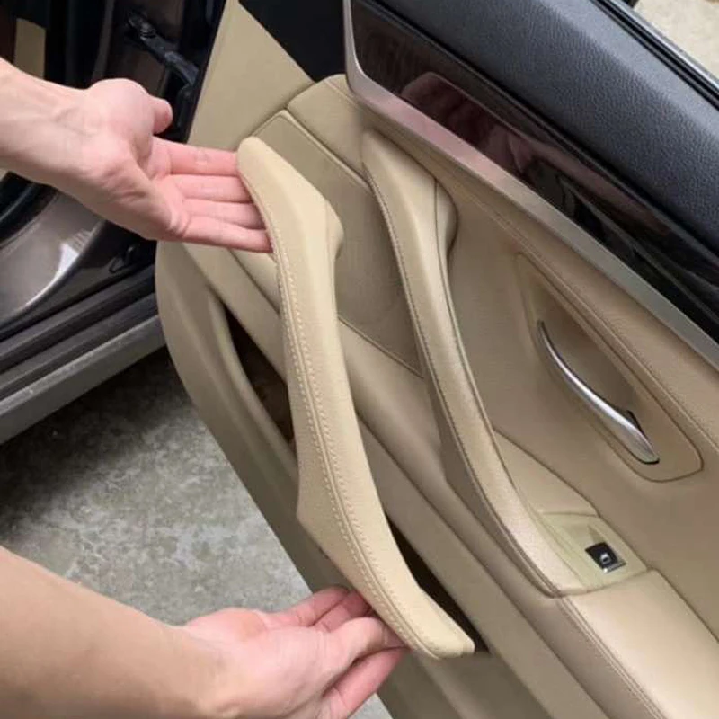 Interior Passenger Door Handle Leather Pull Handle Assembly Replacement For BMW 5 Series F10 F11 F18 520i 523i 525i 528i 535i