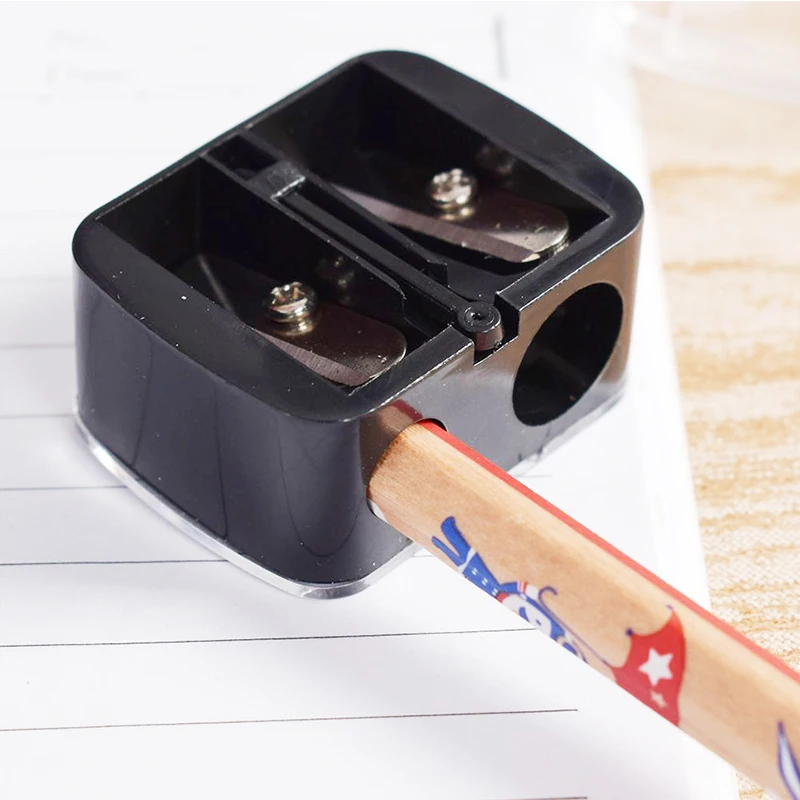 Brand Double Holes Precision Lipstick Cosmetic Pencil Sharpener For Eyebrow Lip Liner Eyeliner Pencil Girls Gift School Supplies