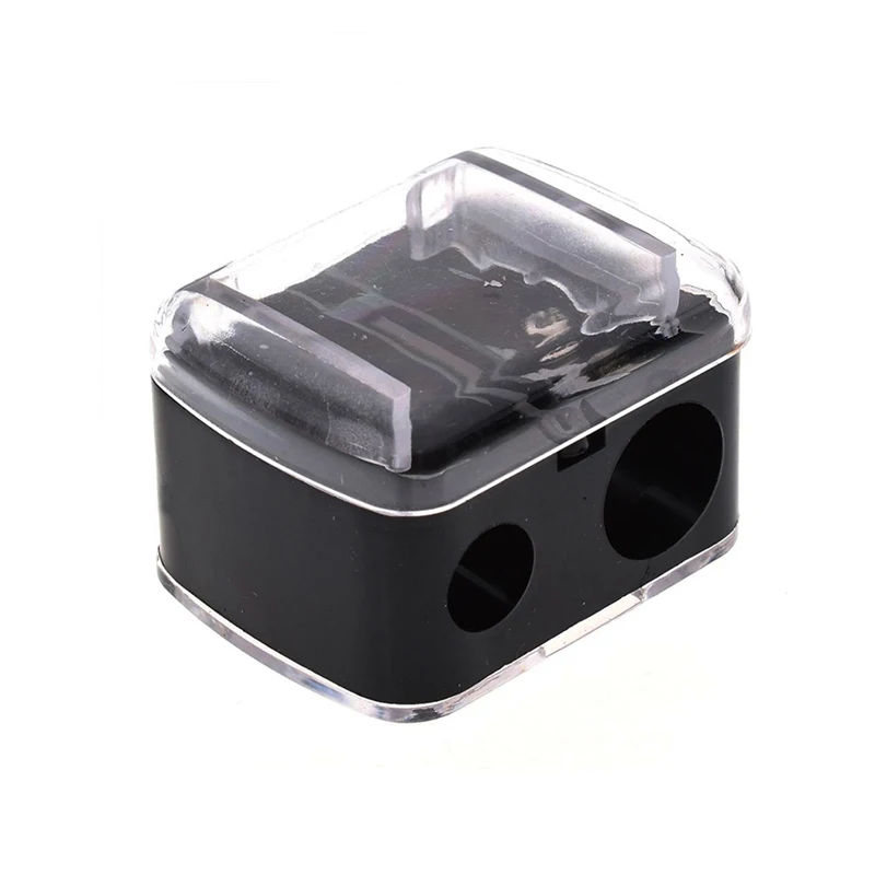 Brand Double Holes Precision Lipstick Cosmetic Pencil Sharpener For Eyebrow Lip Liner Eyeliner Pencil Girls Gift School Supplies