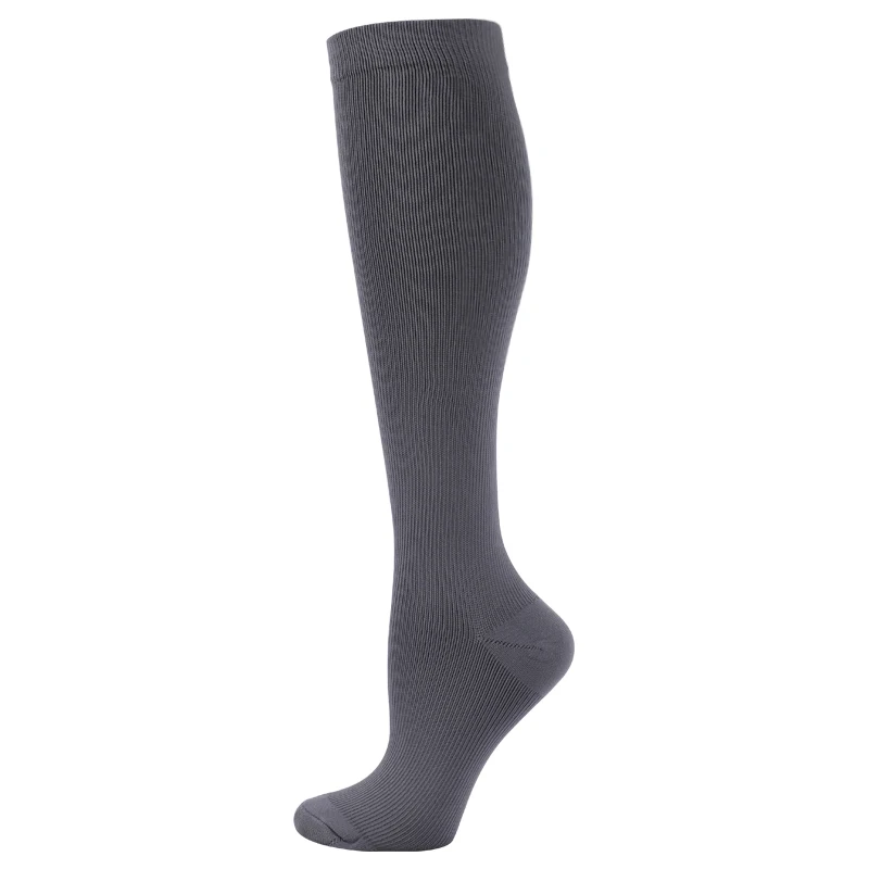 2 Pairs Compression Stockings Blood Circulation Promotion Slimming Sport Nurse Socks Anti Fatigue Comfort Knee High