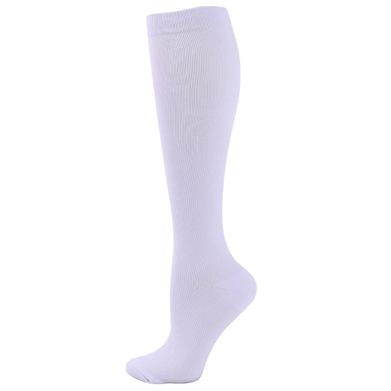 2 Pairs Compression Stockings Blood Circulation Promotion Slimming Sport Nurse Socks Anti Fatigue Comfort Knee High