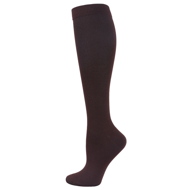 2 Pairs Compression Stockings Blood Circulation Promotion Slimming Sport Nurse Socks Anti Fatigue Comfort Knee High