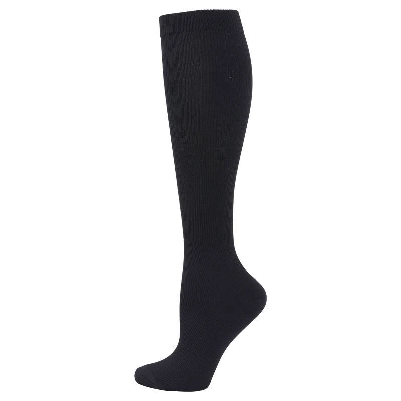 2 Pairs Compression Stockings Blood Circulation Promotion Slimming Sport Nurse Socks Anti Fatigue Comfort Knee High