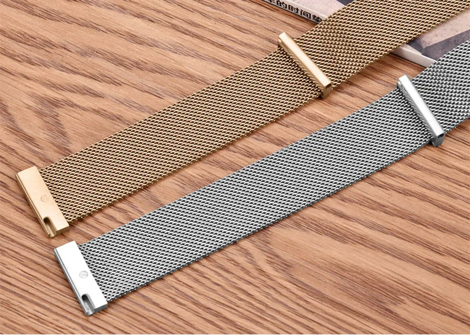 UTHAI Stainless Steel Magnetic Mesh Strap Universal 16mm 18mm 20mm 22mm 24mm Watch Strap Quick Release Watchbands