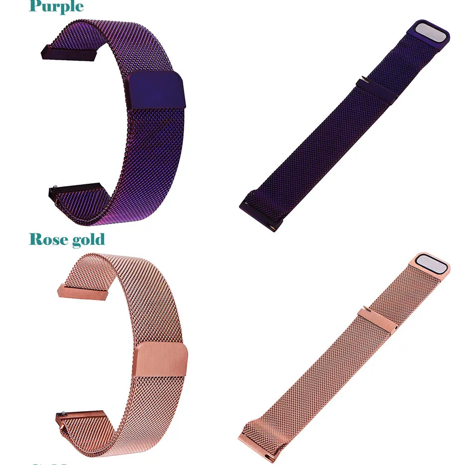 UTHAI Stainless Steel Magnetic Mesh Strap Universal 16mm 18mm 20mm 22mm 24mm Watch Strap Quick Release Watchbands
