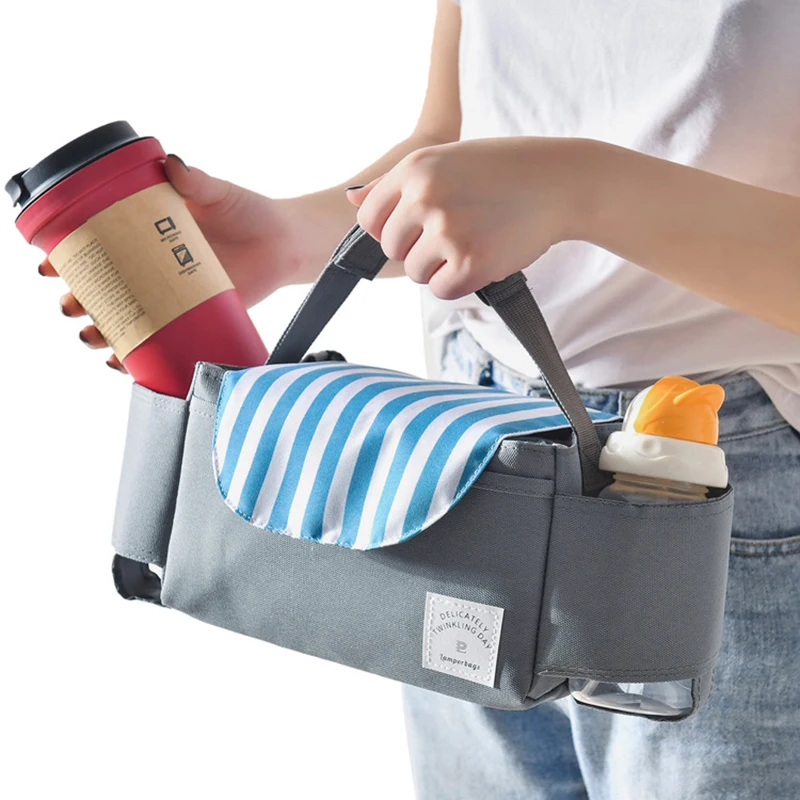 Stroller Bag Pram Organizer Baby Accessories Cup Holder Cover Newborns Trolley Portable Travel Car Bags For Carriages Universal