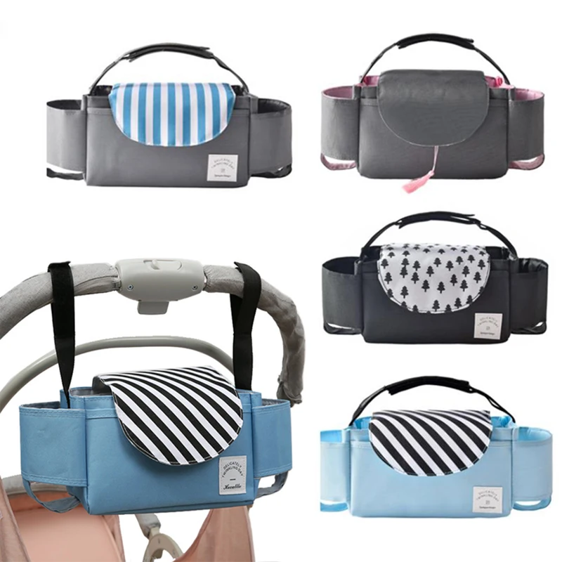 Stroller Bag Pram Organizer Baby Accessories Cup Holder Cover Newborns Trolley Portable Travel Car Bags For Carriages Universal