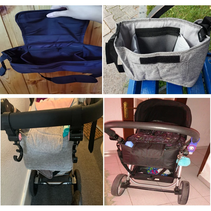 Stroller Bag Pram Organizer Baby Accessories Cup Holder Cover Newborns Trolley Portable Travel Car Bags For Carriages Universal