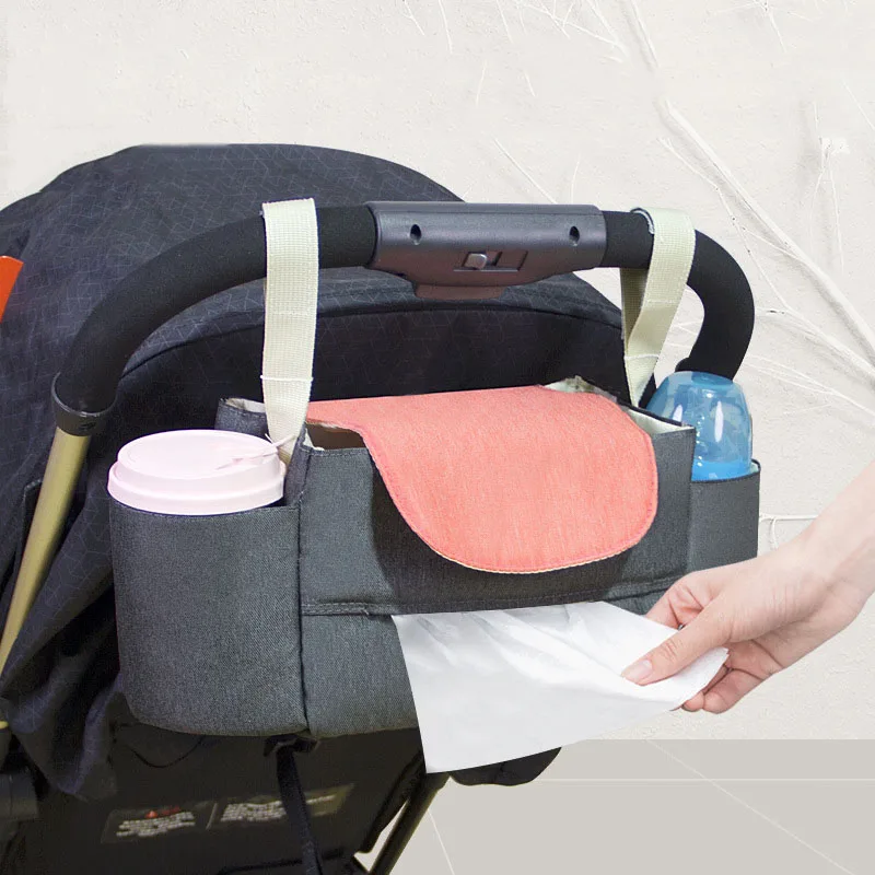 Stroller Bag Pram Organizer Baby Accessories Cup Holder Cover Newborns Trolley Portable Travel Car Bags For Carriages Universal