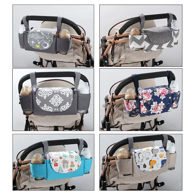 Stroller Bag Pram Organizer Baby Accessories Cup Holder Cover Newborns Trolley Portable Travel Car Bags For Carriages Universal