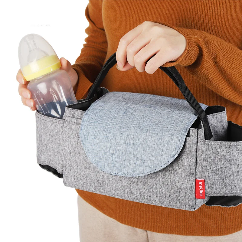 Stroller Bag Pram Organizer Baby Accessories Cup Holder Cover Newborns Trolley Portable Travel Car Bags For Carriages Universal