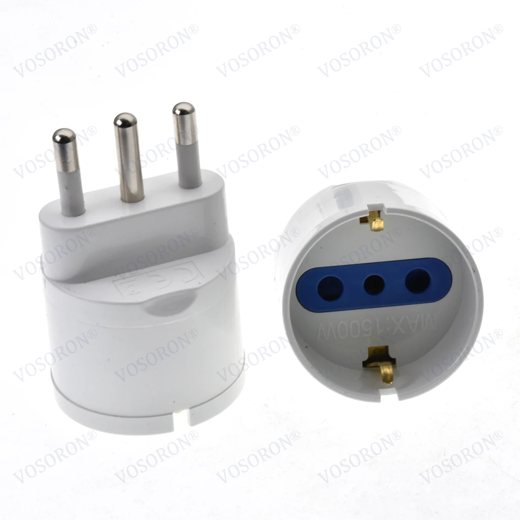European Euro Eu Plug To Italy Standard Power Plug Adapter Socket 10A/16A Travel Converter AC 110~250V