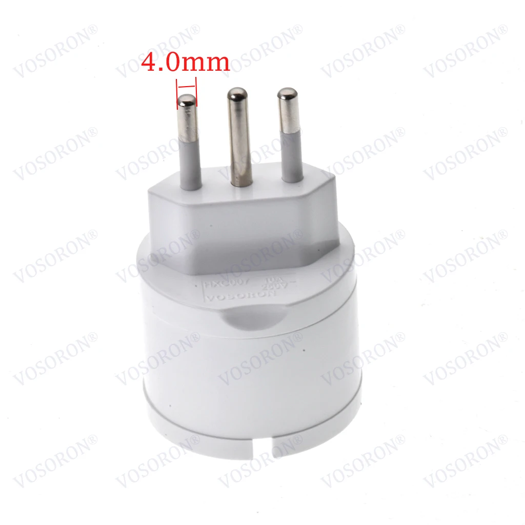 European Euro Eu Plug To Italy Standard Power Plug Adapter Socket 10A/16A Travel Converter AC 110~250V