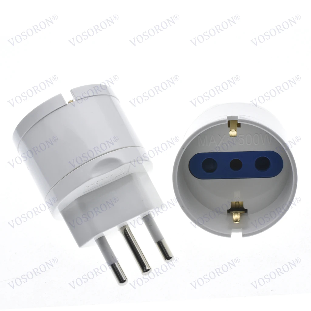 European Euro Eu Plug To Italy Standard Power Plug Adapter Socket 10A/16A Travel Converter AC 110~250V