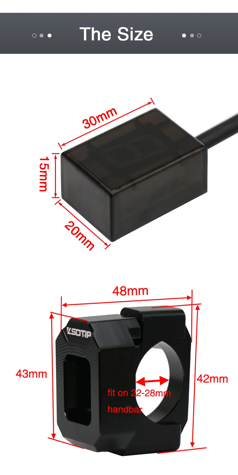 Alconstar Universal Strong magnet Ultra thin Motorcycle 6 Speed Digital Gear Indicator Motorcycle Display Shift Lever Sensor