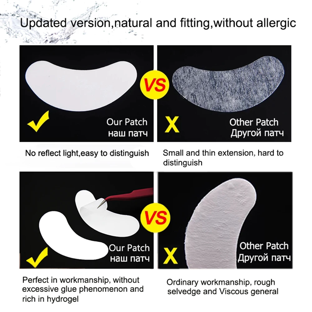 20/50/100 pairs Paper Patches Eyelash Under Eye Pads Patches Eyelash Extension Eye Lash Paper Stickers Patches Make Up Tools