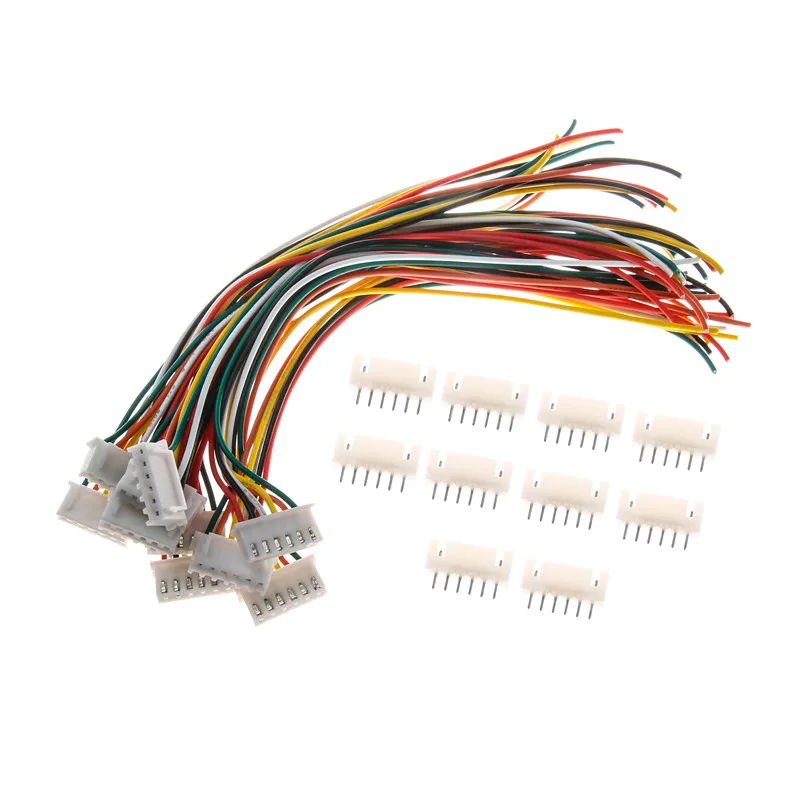 10Sets 2/3/4/5/6/7/8/9/10 Pin Pitch Male Female Plug Socket JST XH2.54 XH 2.54mm 15cm Wire Length 24AWG Wire Cable Connector