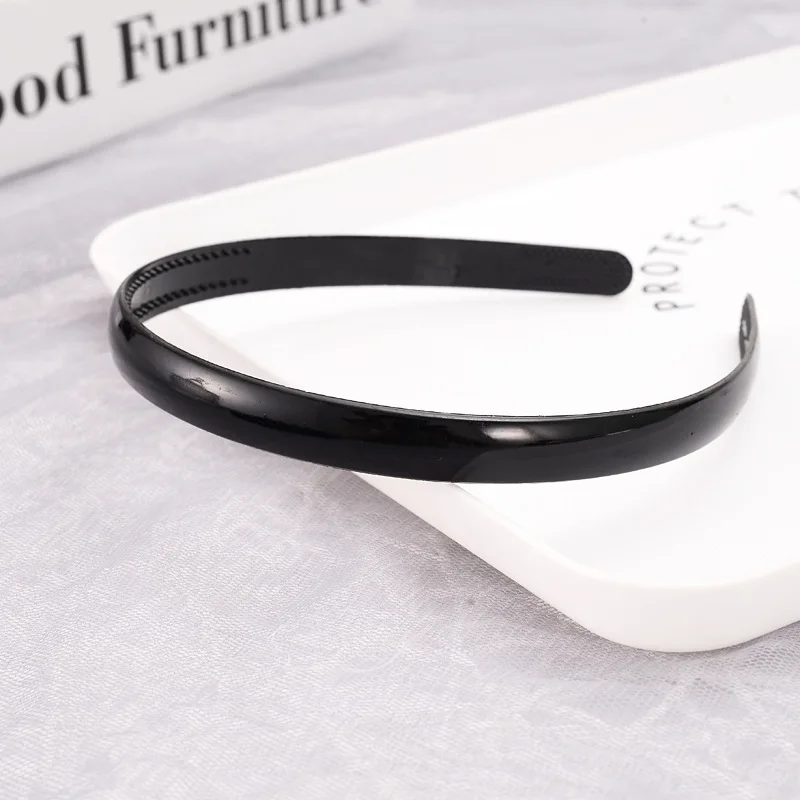 1pc Fashion Wave Mens Women Unisex Plastic Resin Black Wavy Hair Head Hoop Band Sport Headband Hair Accessories Headdress