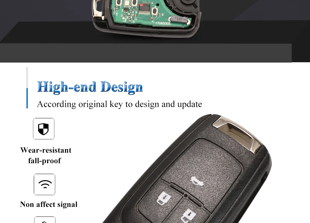 jingyuqin 315/433Mhz ID46 PCF7931E /7937 Car Remote Key for Chevrolet Cruze Aveo Epica Lova Camaro Impala Trax Orlando 2/3/4 BTN