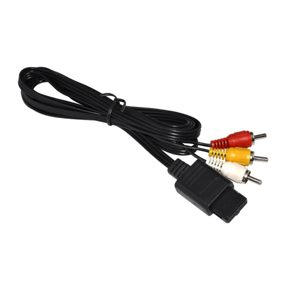 3RCA Audio TV Video Cord AV Cable for N64 for GameCube for NGC for SNES