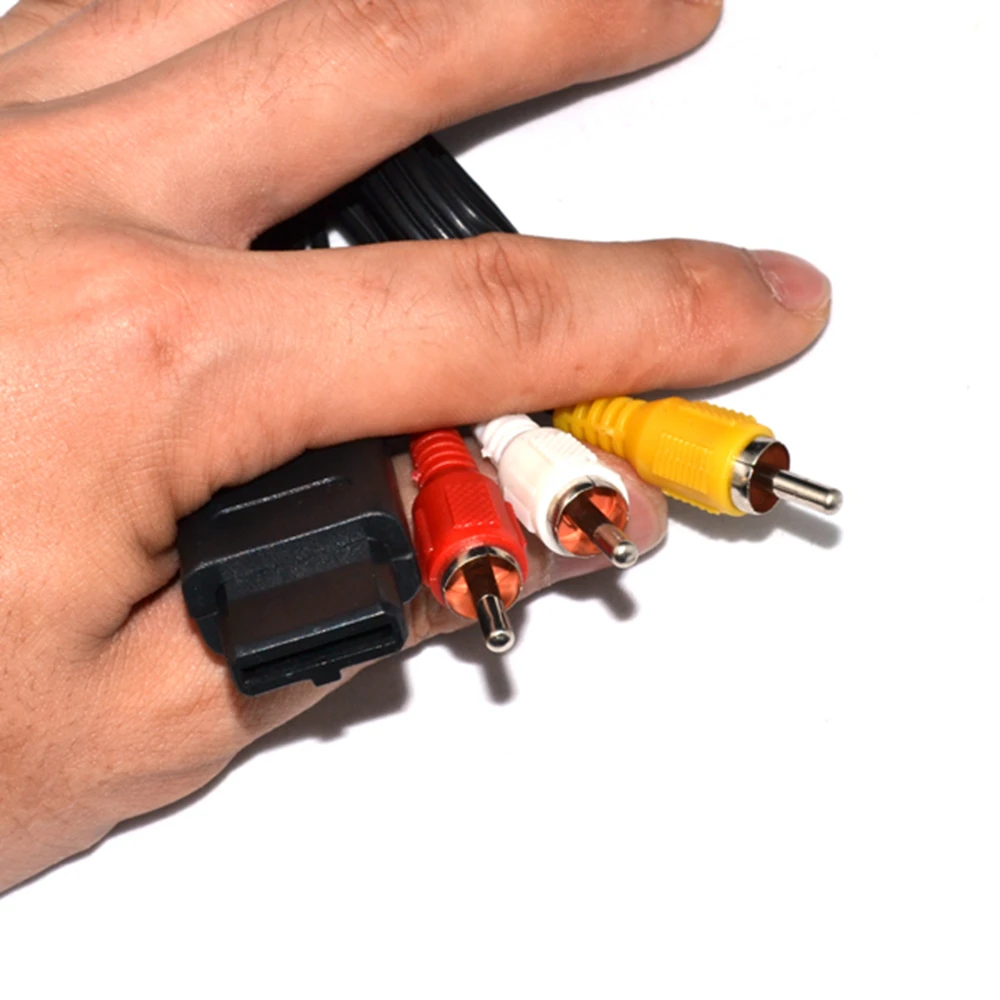 3RCA Audio TV Video Cord AV Cable for N64 for GameCube for NGC for SNES