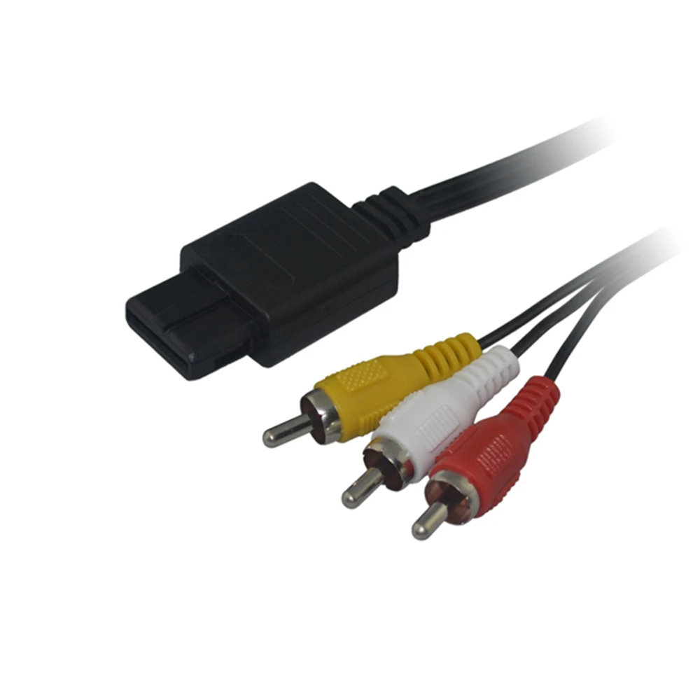 3RCA Audio TV Video Cord AV Cable for N64 for GameCube for NGC for SNES