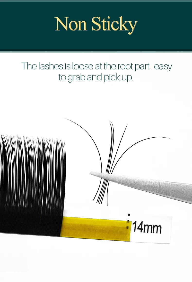 H&L SINCE 1990 20Rows Faux Individual Lashes Maquiagem Cilios for Professionals Black Soft Eyelash Extension Thin Tape