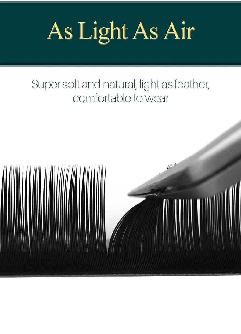 H&L SINCE 1990 20Rows Faux Individual Lashes Maquiagem Cilios for Professionals Black Soft Eyelash Extension Thin Tape