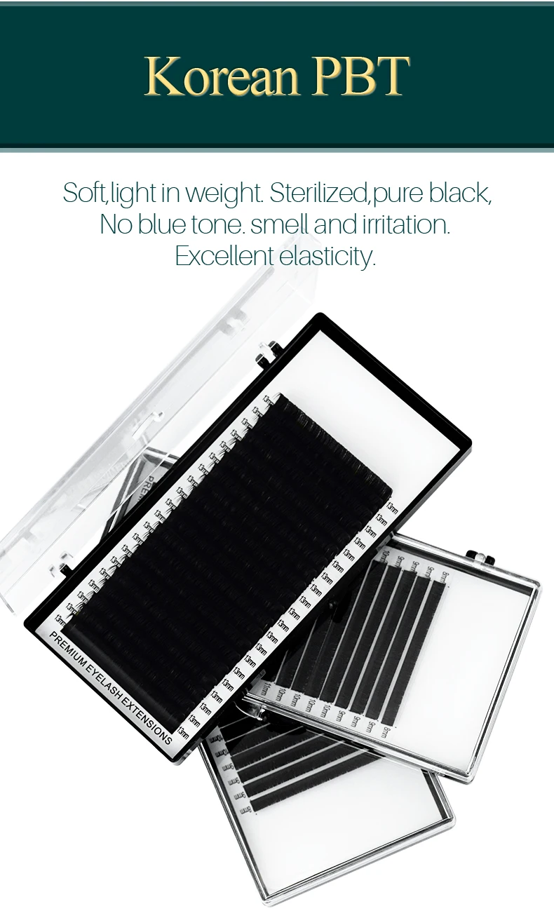 H&L SINCE 1990 20Rows Faux Individual Lashes Maquiagem Cilios for Professionals Black Soft Eyelash Extension Thin Tape