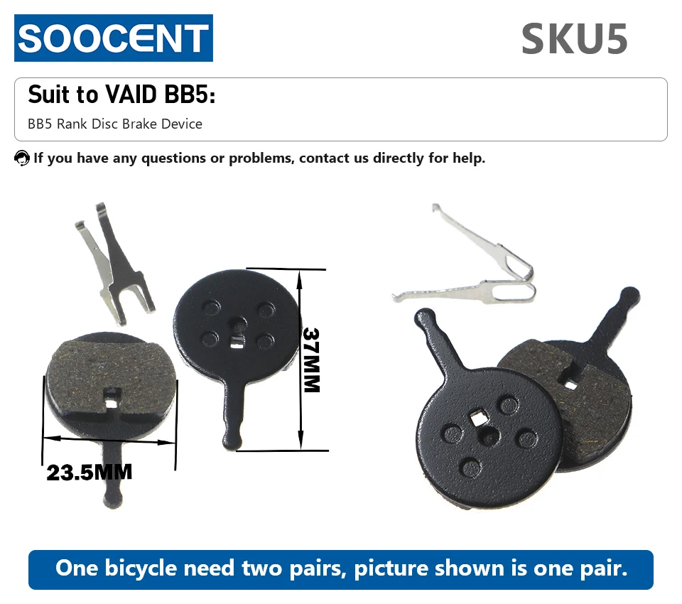 1 Pair/2pcs MTB Bike Hydraulic Brake Pads for Shimano XT M445 355 395 Magura Bicycle Parts Cycling Organic Resin Disc Brake Pads