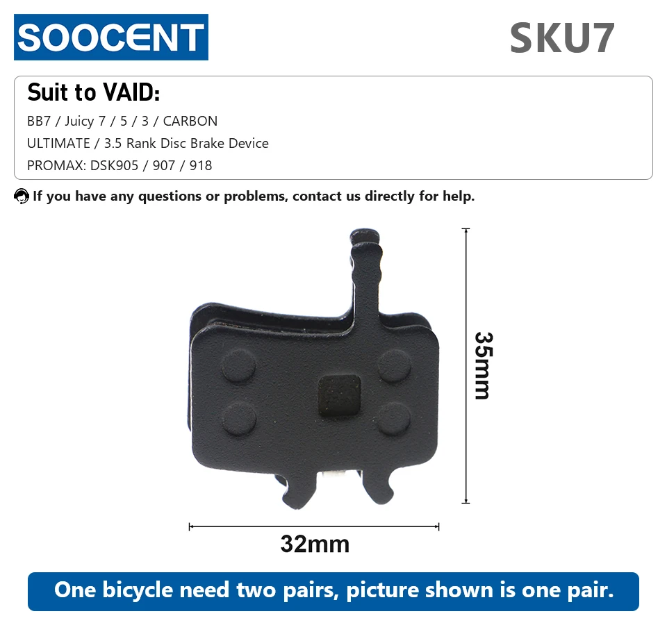 1 Pair/2pcs MTB Bike Hydraulic Brake Pads for Shimano XT M445 355 395 Magura Bicycle Parts Cycling Organic Resin Disc Brake Pads