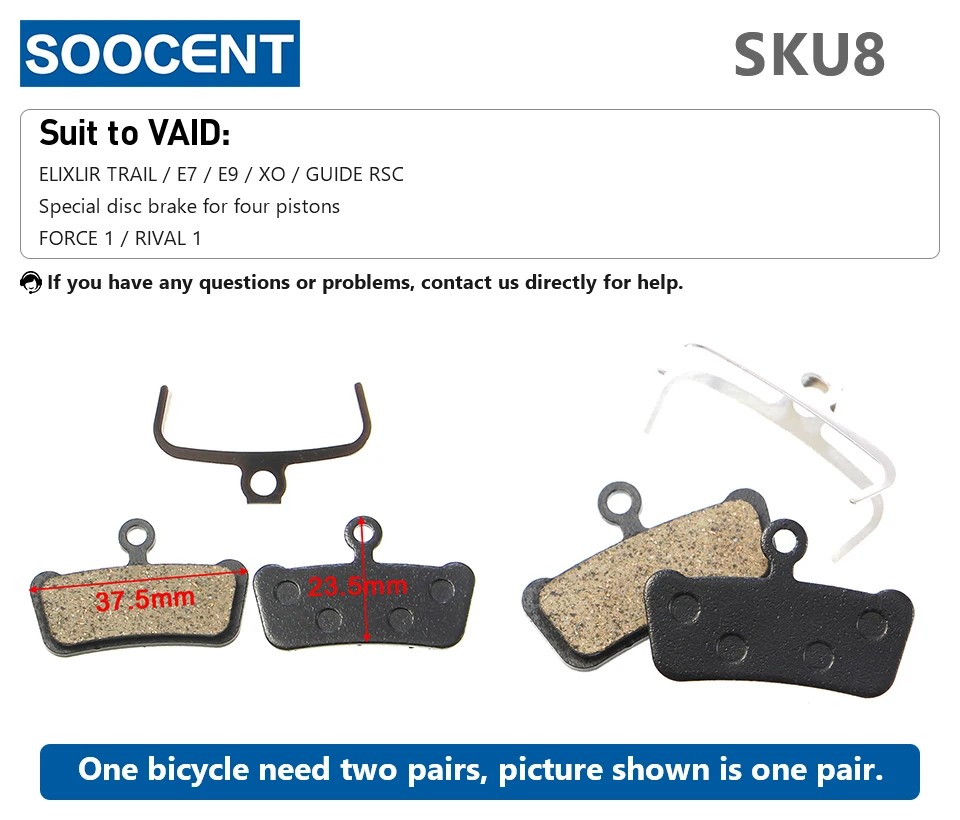 1 Pair/2pcs MTB Bike Hydraulic Brake Pads for Shimano XT M445 355 395 Magura Bicycle Parts Cycling Organic Resin Disc Brake Pads
