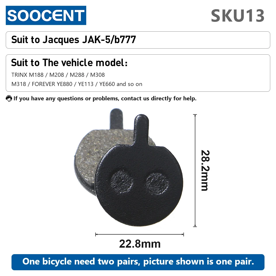 1 Pair/2pcs MTB Bike Hydraulic Brake Pads for Shimano XT M445 355 395 Magura Bicycle Parts Cycling Organic Resin Disc Brake Pads