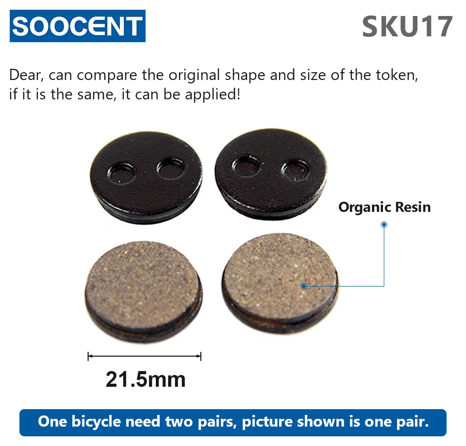 1 Pair/2pcs MTB Bike Hydraulic Brake Pads for Shimano XT M445 355 395 Magura Bicycle Parts Cycling Organic Resin Disc Brake Pads