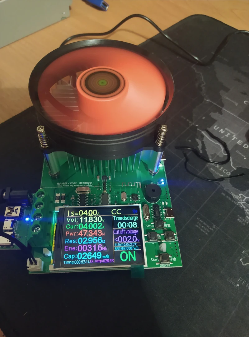 DL24 150W 20A DC Power USB Tester Electronic Load Lithium Battery Capacity Monitor Discharge Meter Supply Checker With APP