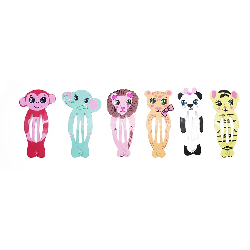 30Pcs/Lot Korean Style Women Hair Accessories Cartoon Hair Clip Flower Hairclip Cute Headdress Print Alloy Hairpins for Girls