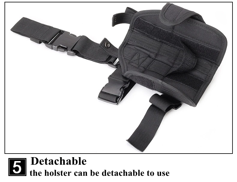 Universal Drop Leg Gun Holster Right Handed Tactical Thigh Pistol Bag Pouch Legs Harness for All Handguns