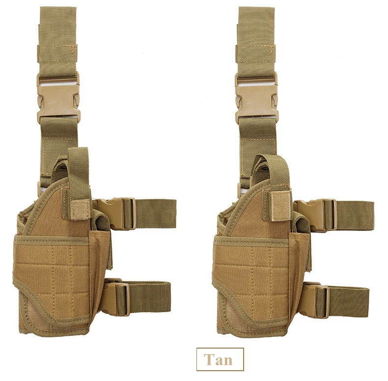 Universal Drop Leg Gun Holster Right Handed Tactical Thigh Pistol Bag Pouch Legs Harness for All Handguns