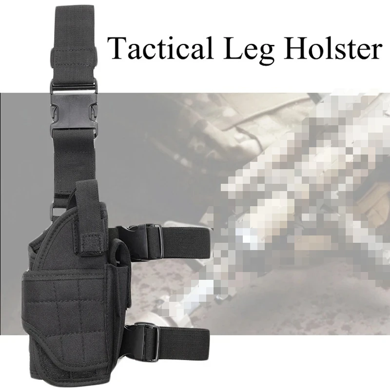Universal Drop Leg Gun Holster Right Handed Tactical Thigh Pistol Bag Pouch Legs Harness for All Handguns