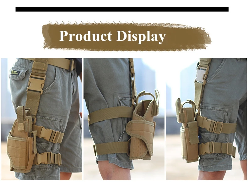Universal Drop Leg Gun Holster Right Handed Tactical Thigh Pistol Bag Pouch Legs Harness for All Handguns