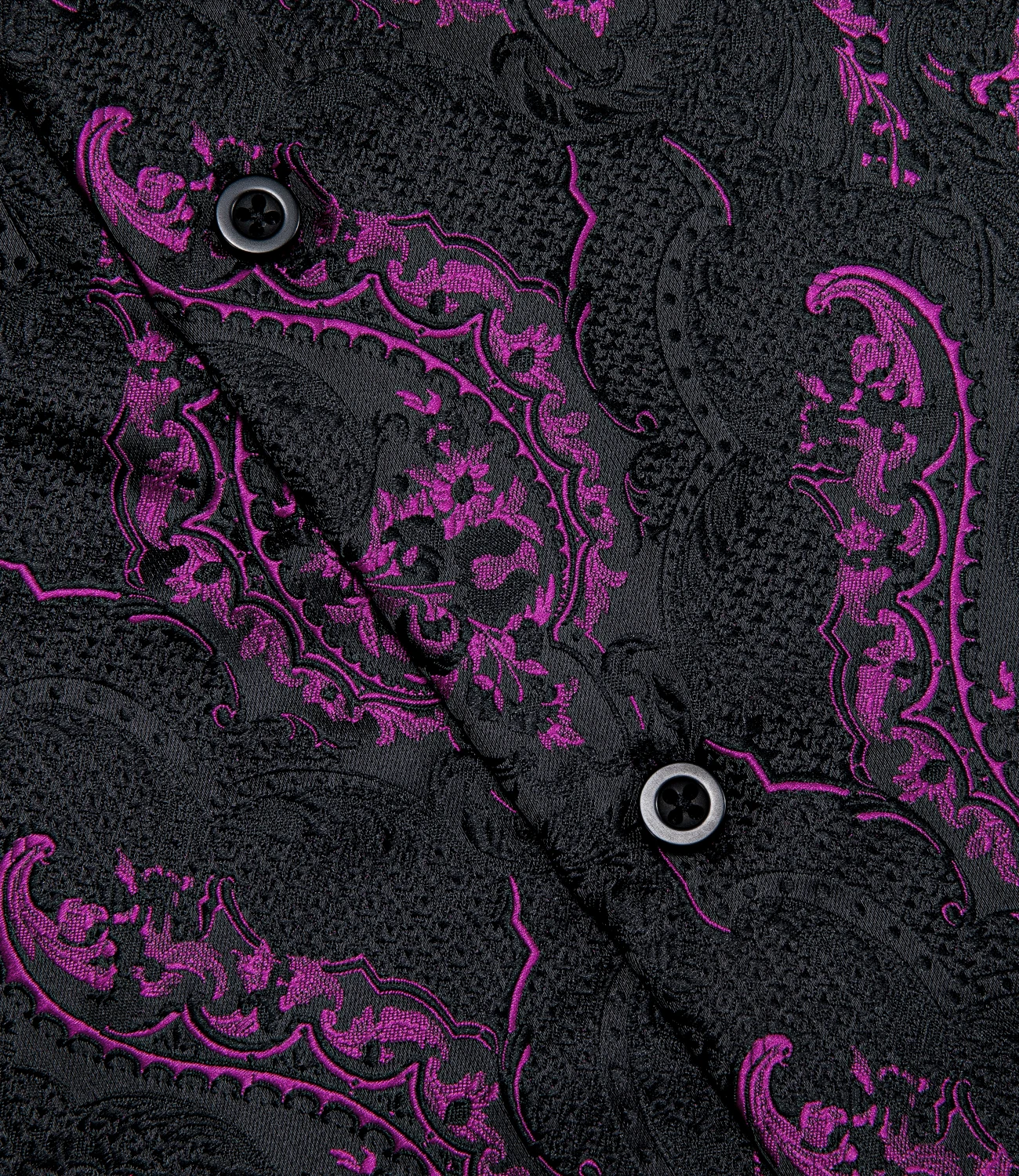 26 Colors Luxury Men's Shirts Long Sleeves Paisley Floral Printed Jacquard Purple Blue Black Shirt for Man Fall Winter Blouse