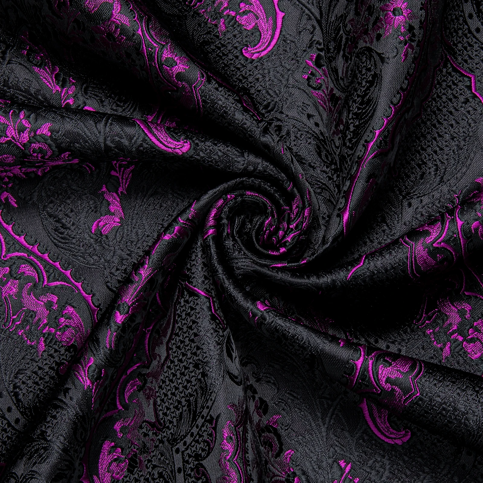 26 Colors Luxury Men's Shirts Long Sleeves Paisley Floral Printed Jacquard Purple Blue Black Shirt for Man Fall Winter Blouse