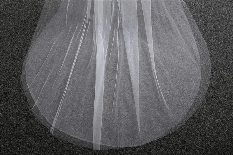 Hot Sale 2 Layer Wedding Bridal Veil White Ivory Soft Sheer Simple Veil Veu De Noiva With Comb Wedding Accessories