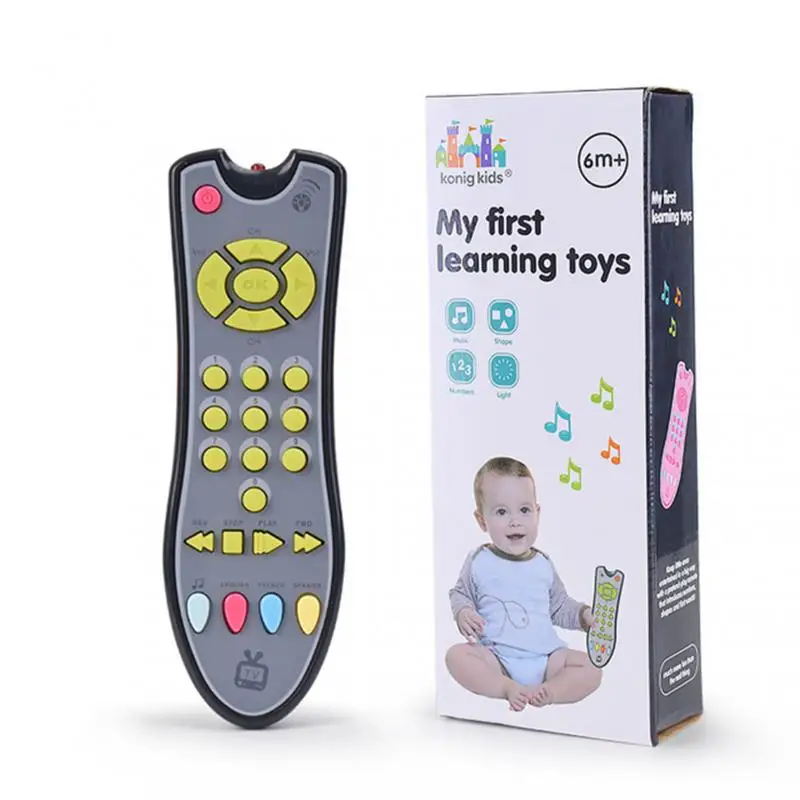 Music Mobile Phone TV Remote Control Car Key Baby Early Educational Toys Electric Numbers English Learning Toys Gift For Newborn