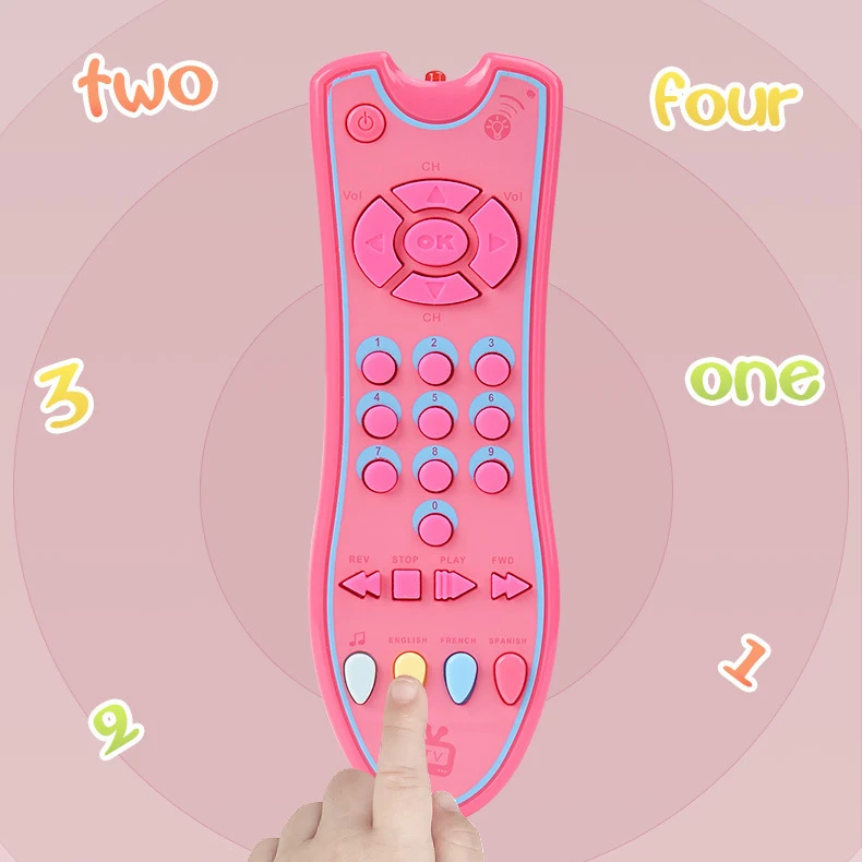 Music Mobile Phone TV Remote Control Car Key Baby Early Educational Toys Electric Numbers English Learning Toys Gift For Newborn